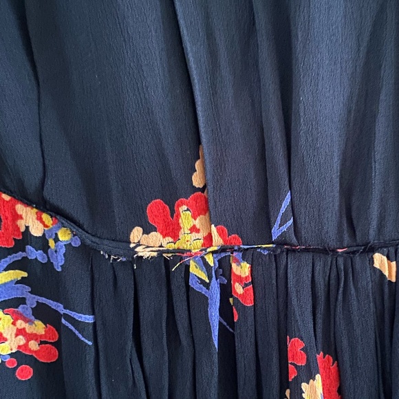 Toast Maie print floral viscose dress sz12 Altered - Picture 4 of 8